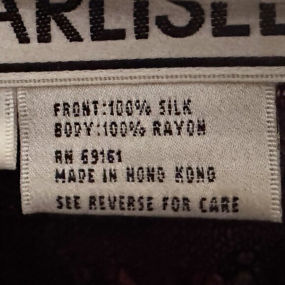 Carlisle Tank and Sweater Set Peacock Floral Design L & XL - Picture 6 of 7